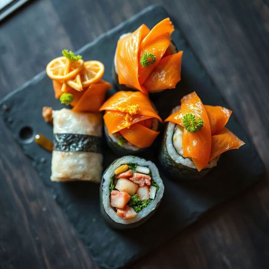 Spicy Cali, Spicy Tuna & Spicy Salmon